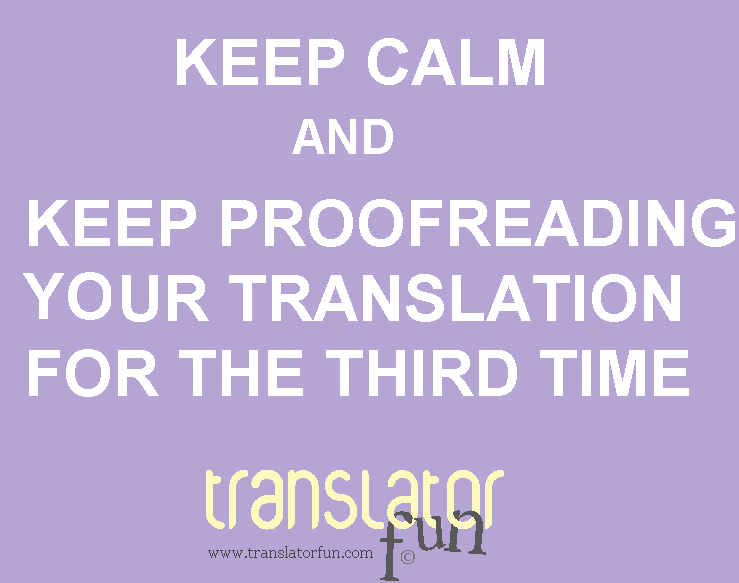 Keep calm signs for translators