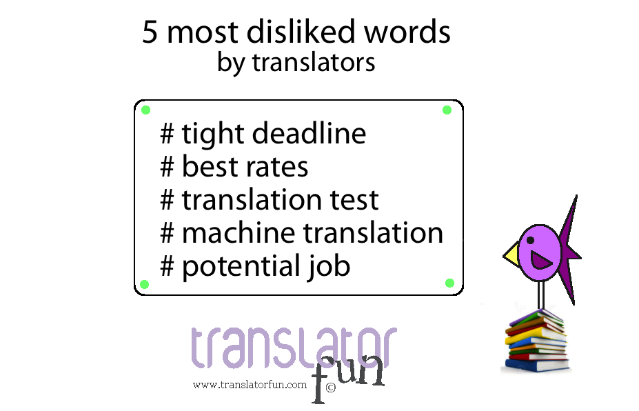 Most disliked words by translators