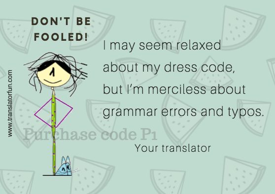 Translator obsessed with grammar errors