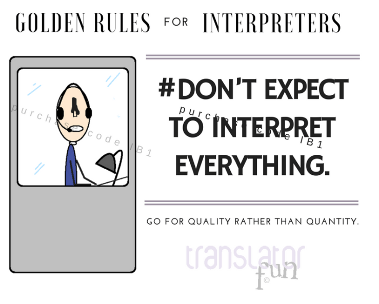 Golden Rules for Interpreters starting out on simultaneous interpretatuib