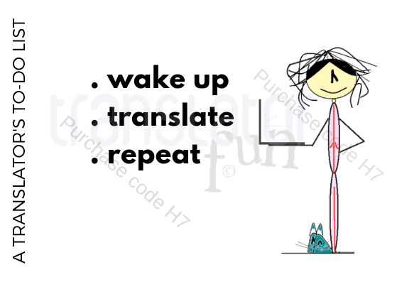 Translator's to do list