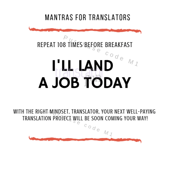Mantras for translators