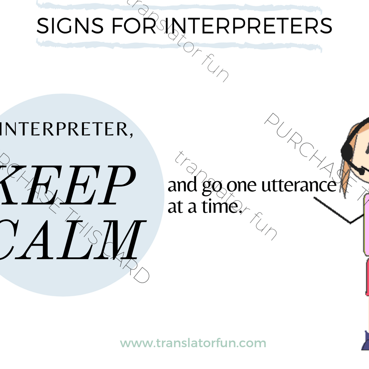 Keep calm and interpret