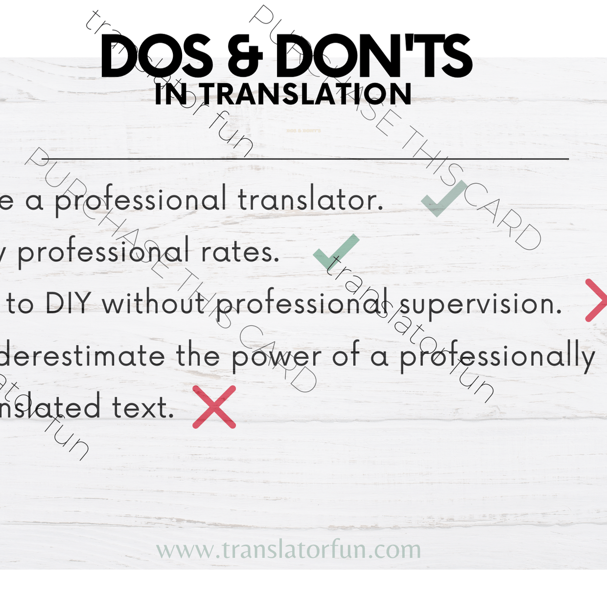 Best practices in translation