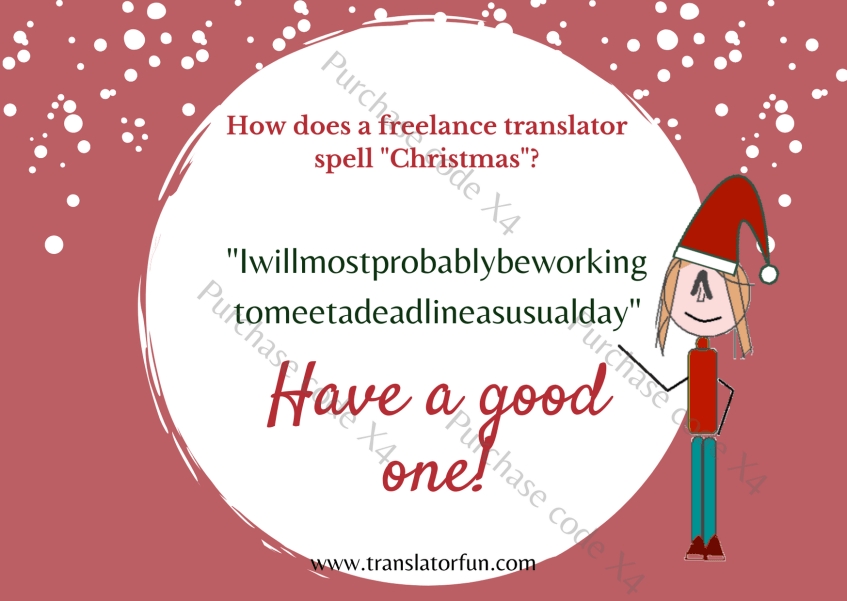 Christmas cards for translators