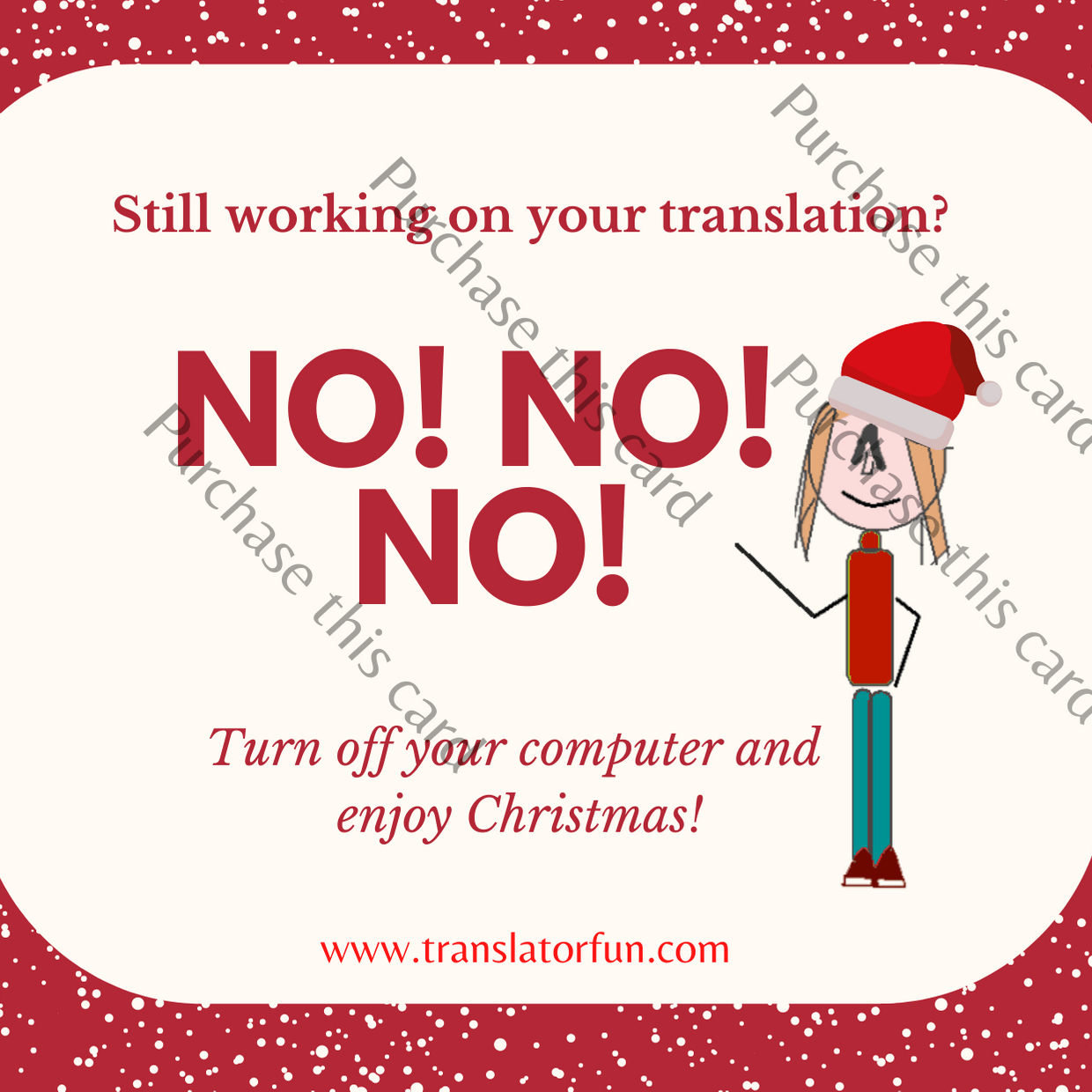 Christmas cards for translators