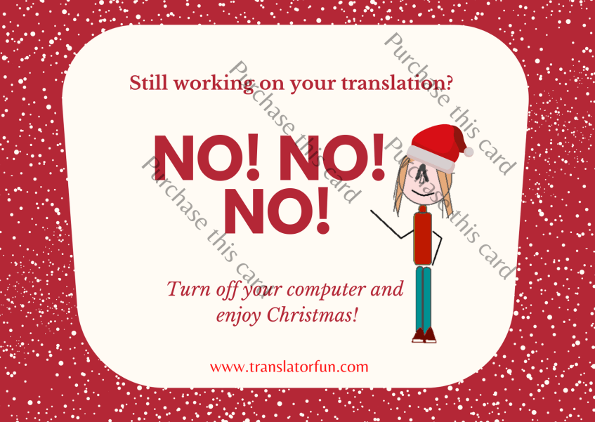 Christmas cards for translators