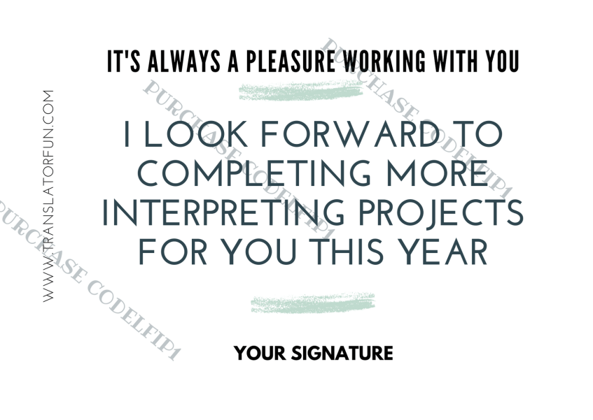 Cards for interpreters LFIP1