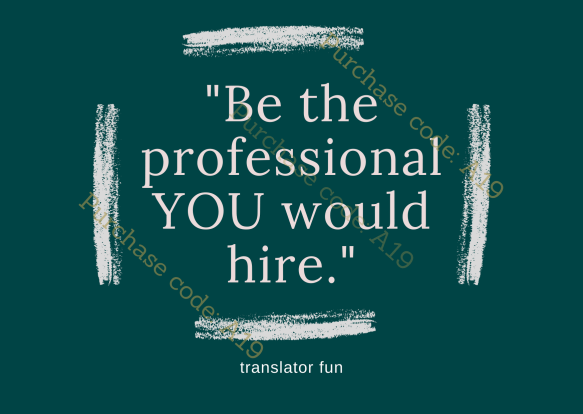 Signs for translators