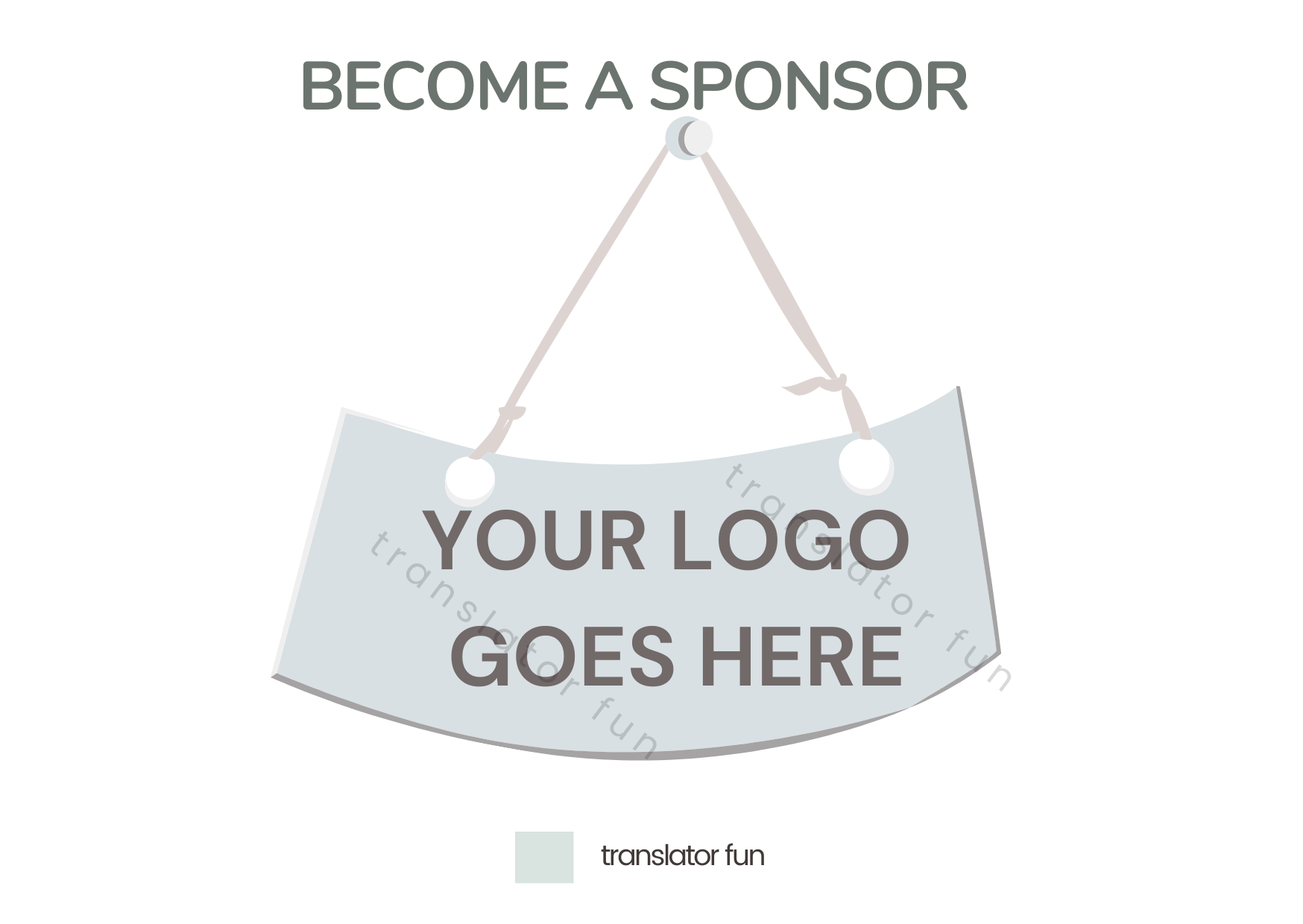 Become a Sponsor on Translator Fun
